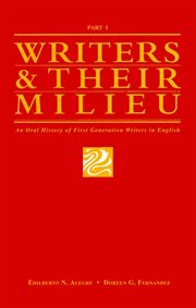 Writers & their milieu: an oral history of first generation writers in english, part 1 cover image
