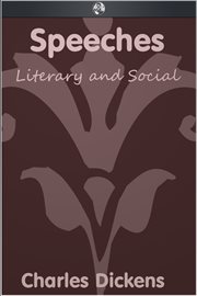 Speeches literary and social cover image