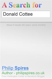 A search for donald cottee cover image
