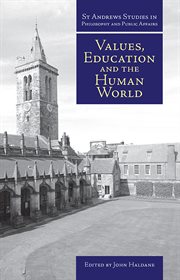 Values, education and the human world cover image