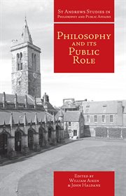 Philosophy and its public role cover image