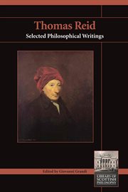 Thomas Reid : selected philosophical writings cover image