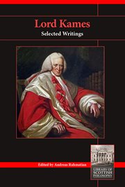 Lord Kames : legal and social theorist cover image