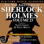 The new adventures of sherlock holmes, volume 23:   episode 1: queue for murder.  episode 2: the cover image