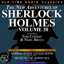 Cover image for THE NEW ADVENTURES OF SHERLOCK HOLMES, VOLUME 30:   EPISODE 1:MURDER IN THE LOCKED ROOM  2: DEATH...