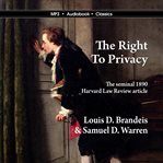 The right to privacy cover image