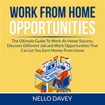 Work from home opportunities: the ultimate guide to work-at-home success, discover different job cover image