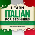 Learn italian for beginners cover image