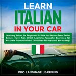 Learn italian in your car cover image