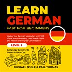 Learn german fast for beginners cover image
