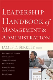 Leadership handbook of management and administration cover image