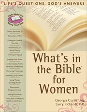 What's in the bible for women life's questions, god's answers cover image