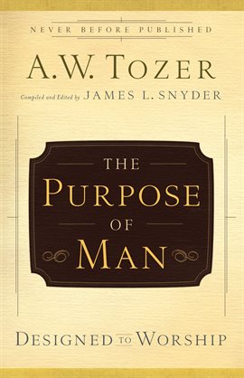 Cover image for The Purpose of Man