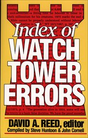 Index of watchtower errors 1879 to 1989 cover image