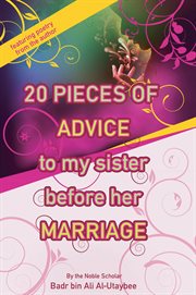 20 pieces of advice to my sister before her marriage cover image