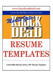 Knock 'em dead resume templates cover image