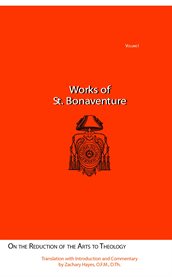 St. Bonaventure's on the reduction of the arts to theology cover image