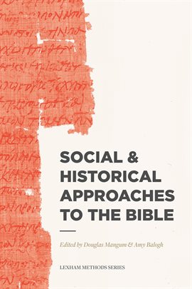 Cover image for Social & Historical Approaches to the Bible
