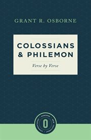 Colossians & Philemon verse by verse cover image