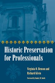 Historic preservation for professionals cover image