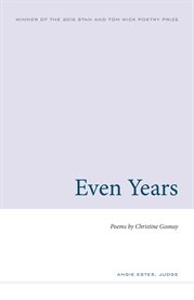 Even years : poems cover image