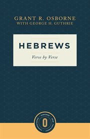 Hebrews verse by verse cover image