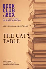 Bookclub-in-a-box discusses The Cat's table by Michael Ondaatje cover image