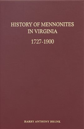Cover image for History of Mennonites in Virginia