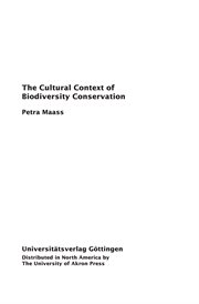 The cultural context of biodiversity conservation : seen and unseen dimensions of indigenous knowledge among Q'eqchi' communities in Guatemala cover image