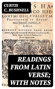 Readings from Latin Verse; With Notes cover image