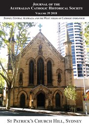 Journal of the Australian Catholic Historical Society. Volume 39 (2018) cover image