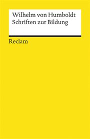 Schriften zur Bildung : Reclams Universal-Bibliothek cover image