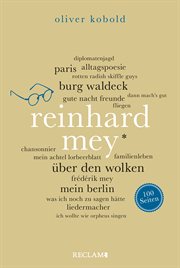 Reinhard Mey. 100 Seiten : Reclam 100 Seiten cover image
