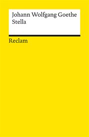 Stella. Ein Trauerspiel : Reclams Universal-Bibliothek cover image