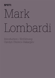 Mark Lombardi : (Documenta (13): 100 Notes - 100 Thoughts, 100 Notizen - 100 Gedanken # 071) cover image