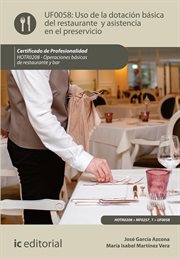 Uso de la dotación básica del Restaurante y asistencia en el Preservicio. HOTR0208 cover image
