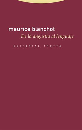 Cover image for De la angustia al lenguaje