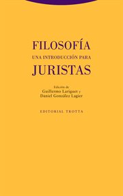 Filosofía. una introducción para juristas cover image