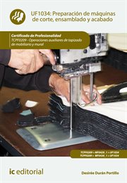 Preparación de máquinas de corte, ensamblado y acabado (UF1034) cover image