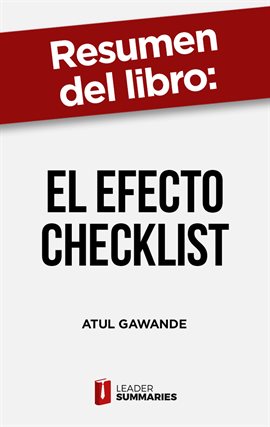 Cover image for Resumen del libro "El efecto Checklist" de Atul Gawande