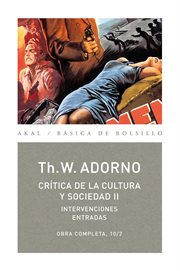 Crítica de la cultura y sociedad. II cover image