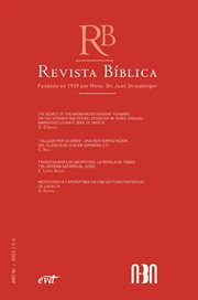 Revista bíblica 2022/3-4 - año 84 : 4 cover image