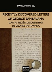 Recently discovered letters of george santayana. Cartas recién descubiertas de George Santayana cover image