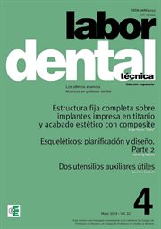 Labor dental técnica, vol. 22 mayo 2019 nº4 cover image
