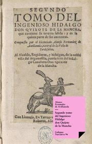 Segundo tomo del Ingenioso Hidalgo don Quijote de la Mancha : Narrativa cover image