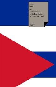 Constitución de la República de Cuba de 1992 : Leyes cover image