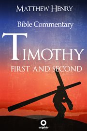 First and second timothy - complete bible commentary verse by verse cover image