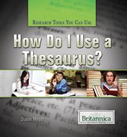 How do I use a thesaurus? cover image