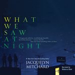 What we saw at night : a novel cover image