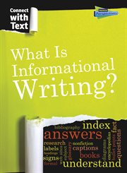 What is informational writing? cover image
